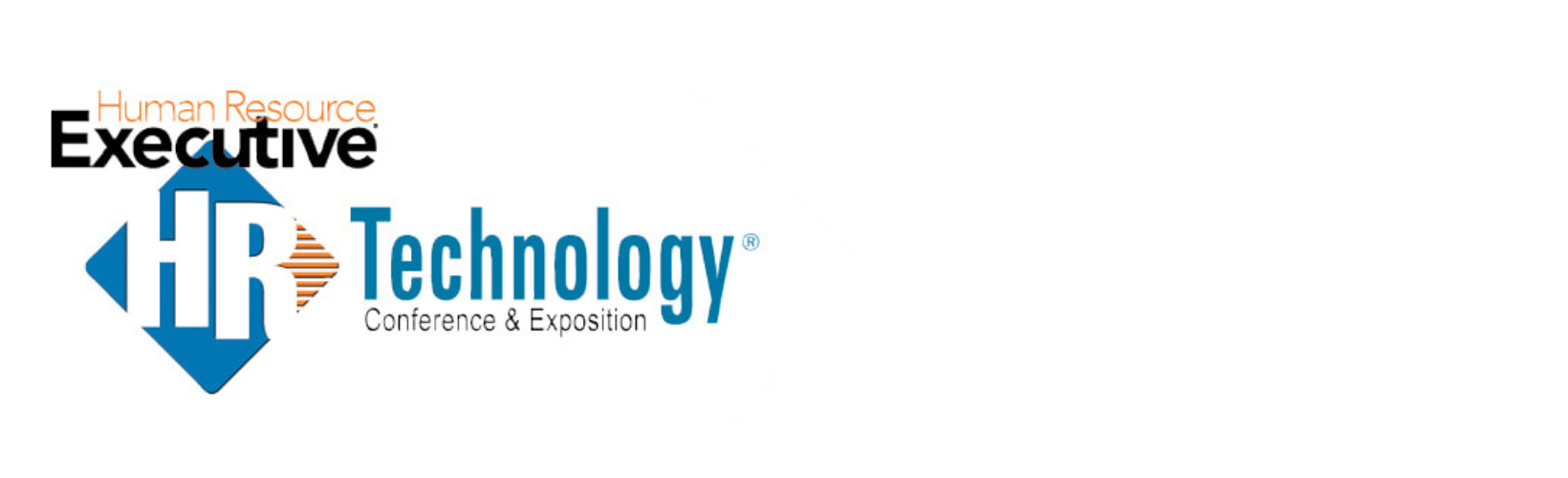 Logo for 'Human Resource Executive HR Technology Conference & Exposition.' Features bold text with a blue and orange color scheme.